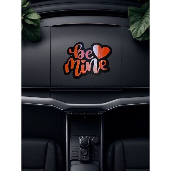 Self Adhesive Sticker Be Mine Valentines Day Thermos Hardhat Laptop Binder NEW - Picture 2 of 5